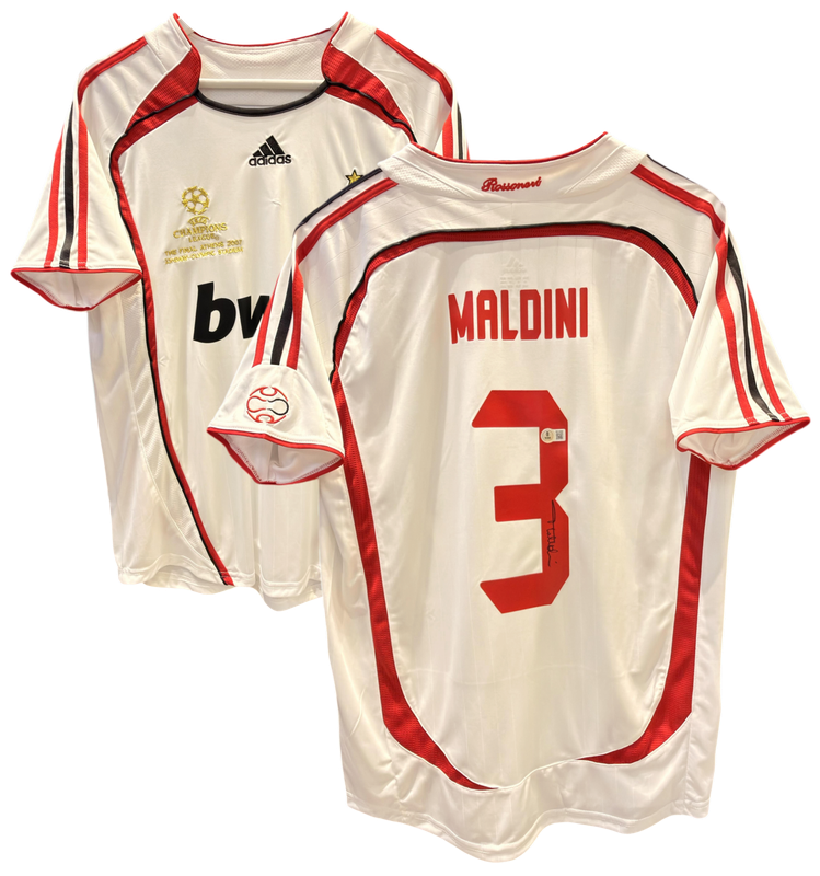 Paolo Maldini AC Milan UCL The Final Athens 2007 Signed Jersey