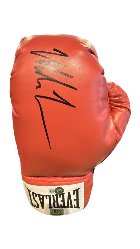 Mike Tyson Everlast Red Boxing Signed Glove