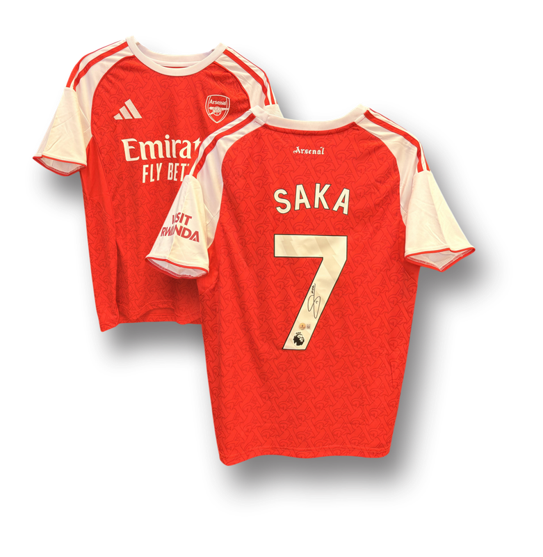 Bukasyo Saka Arsenal #7 Home Signed Jersey