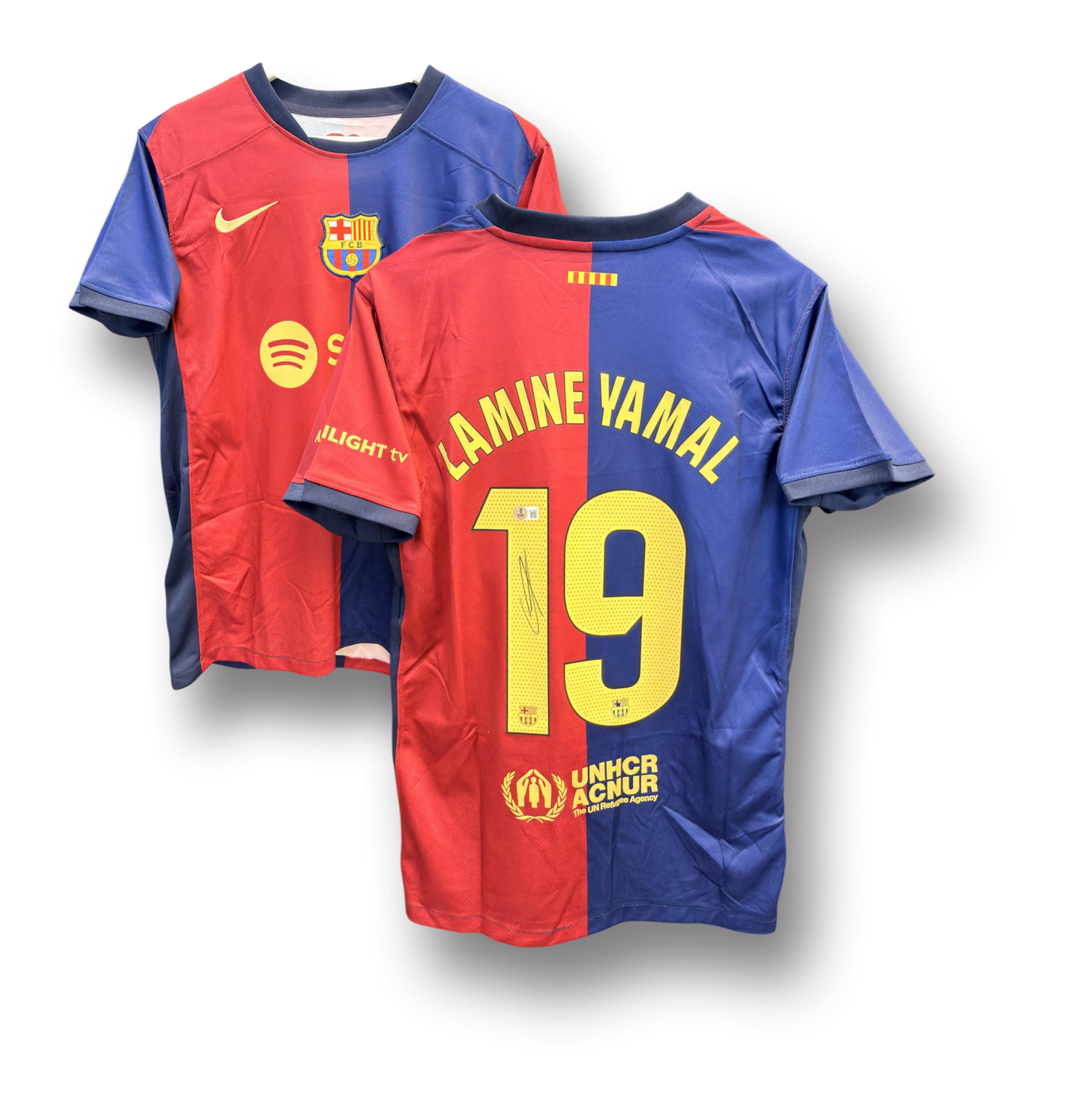 Lamine Yamal Barcelona #19 Signed Jersey