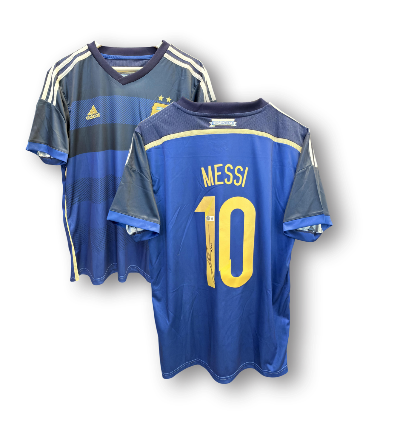 Lionel Messi Argentina #10 Signed Away Jersey