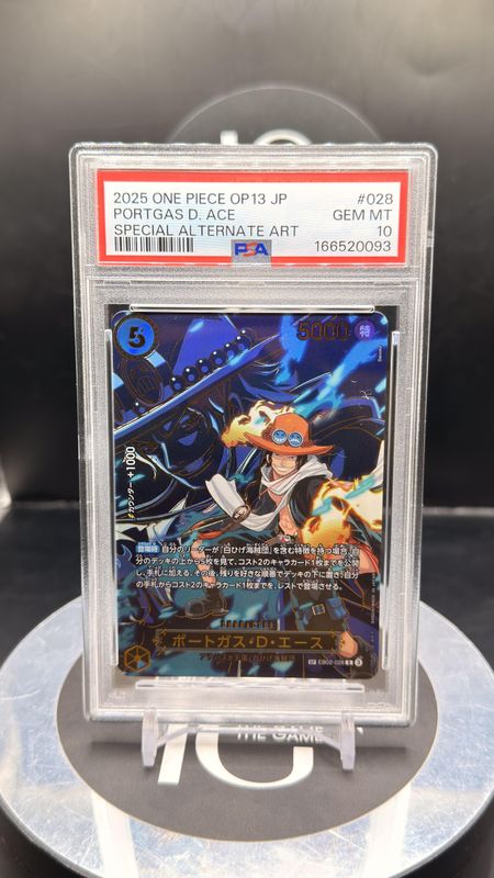 2025 One Piece OP13 JP Portgas D.Ace Special Alternate Art #028 PSA 10