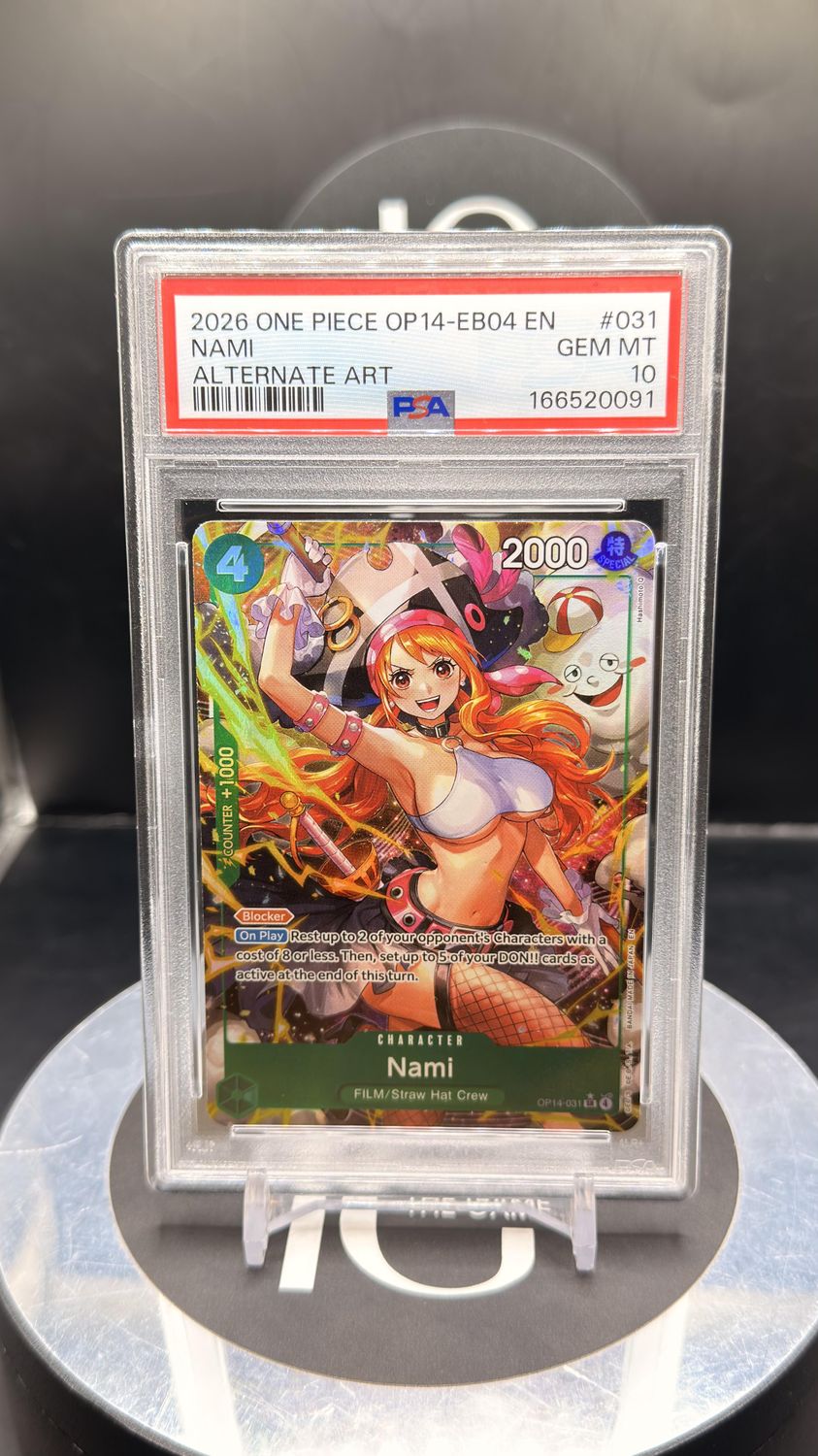 2026 One Piece OP14-EB04 EN Nami Alternate Art #031 PSA 10