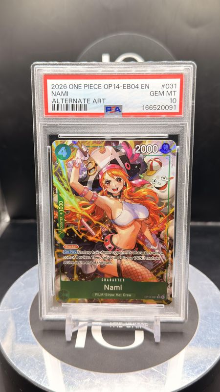 2026 One Piece OP14-EB04 EN Nami Alternate Art #031 PSA 10
