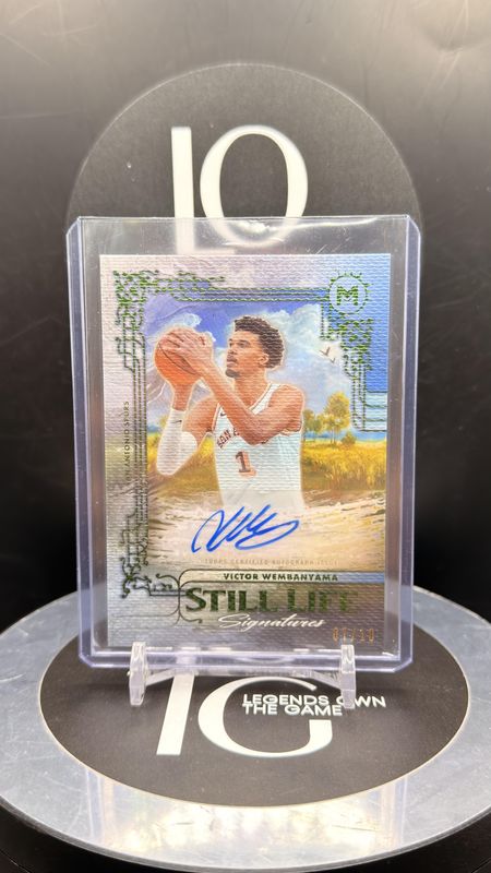 2026 Topps Motif Basketball Victor Wembanyama Still Life Signatures 07/10 SLS-VW