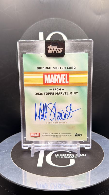 2026 Topps Marvel Mint Sketch Card Signed : Matt Stwerart