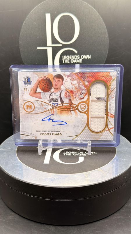 2026 Topps Motif Basketball Cooper Flagg Rookie Triple Relic Auto Card 38/49 #RTRA-CF