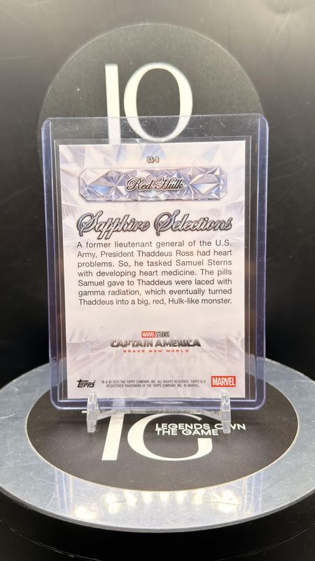 2025 Topps Chrome Marvel Sapphire Selections Red Hulk 08/25 #SS-9