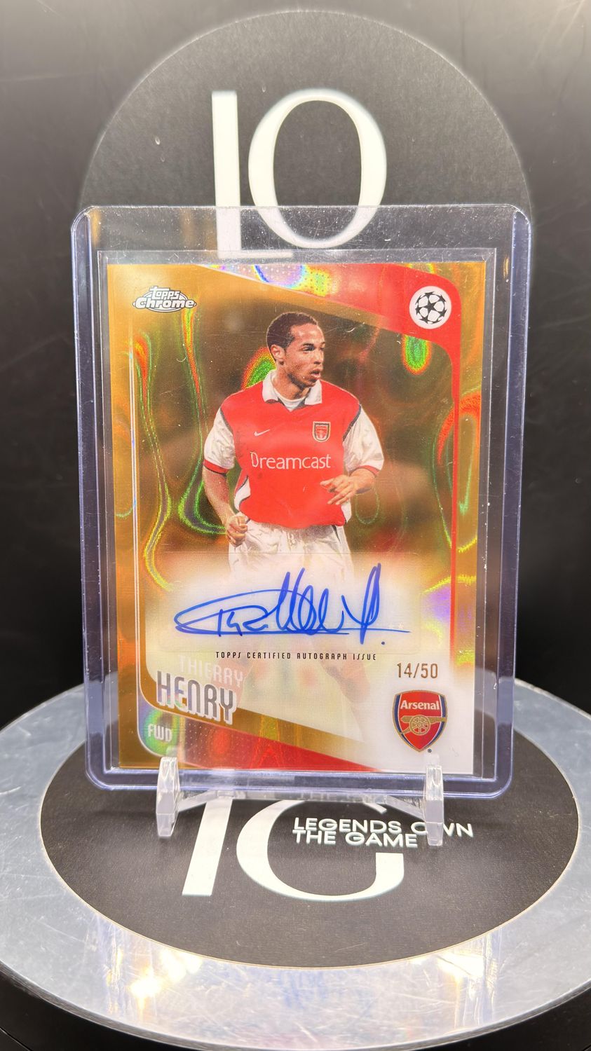 2025/26 Topps Chrome UCC Thierry Henry Autograph 14/50 #CLA -TH