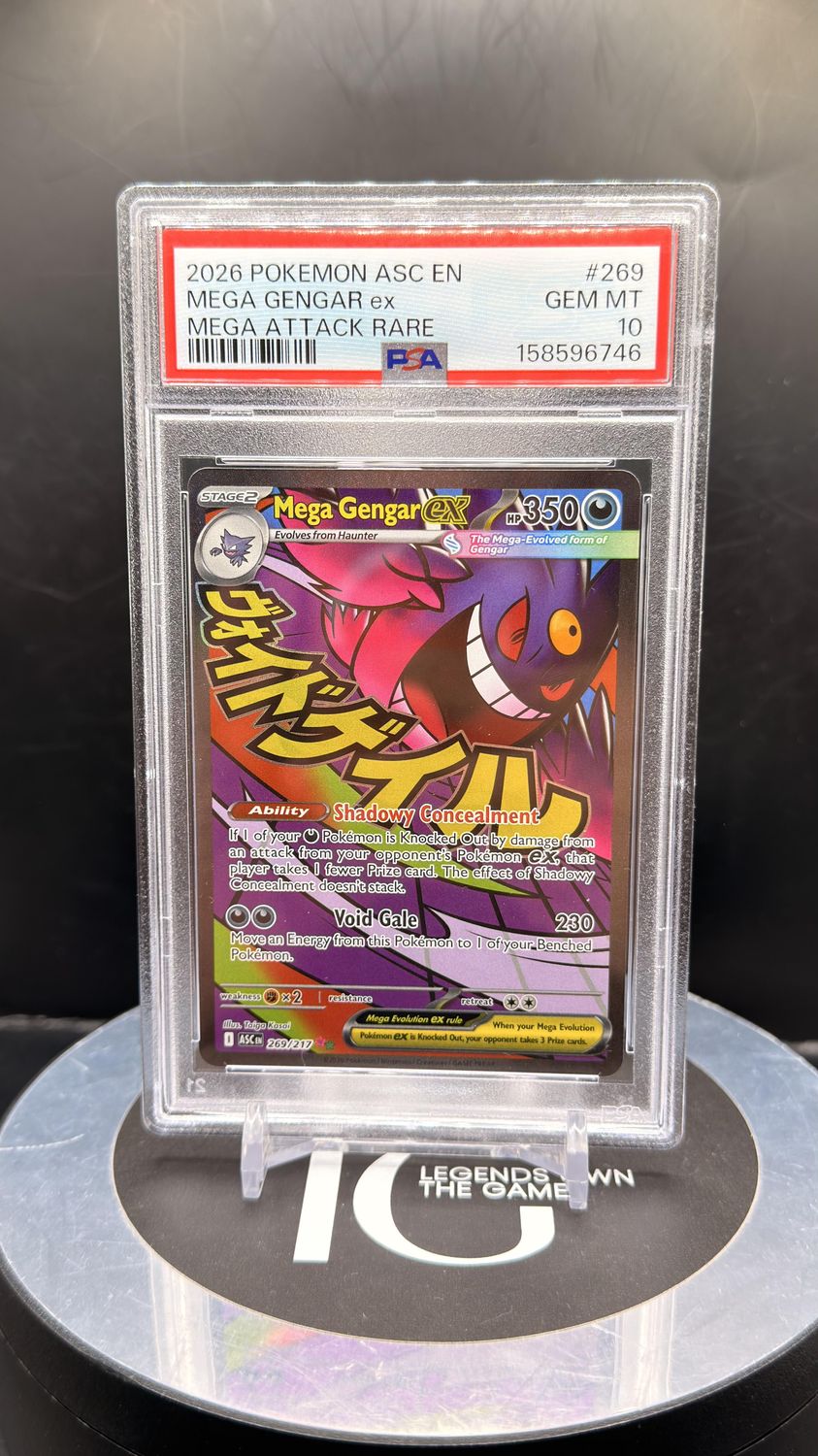 2026 Pokemon ASC En Mega Gengar ex Mega Attack Rare #269 PSA 10