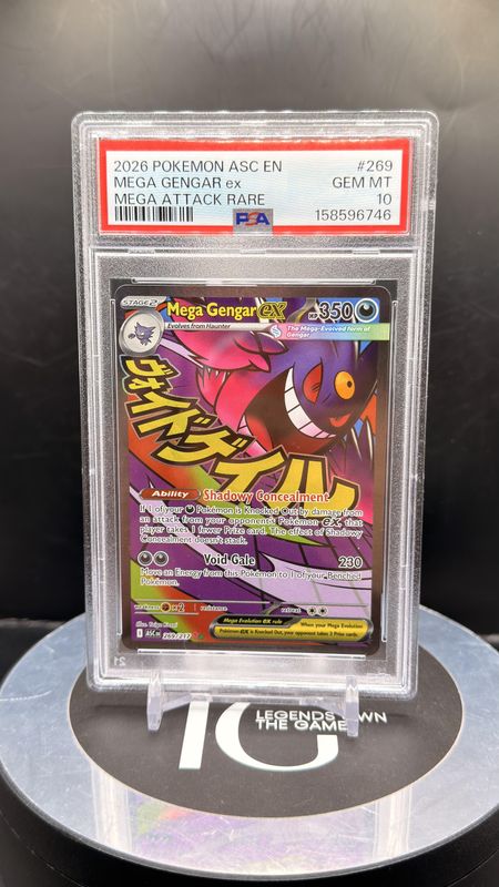 2026 Pokemon ASC En Mega Gengar ex Mega Attack Rare #269 PSA 10