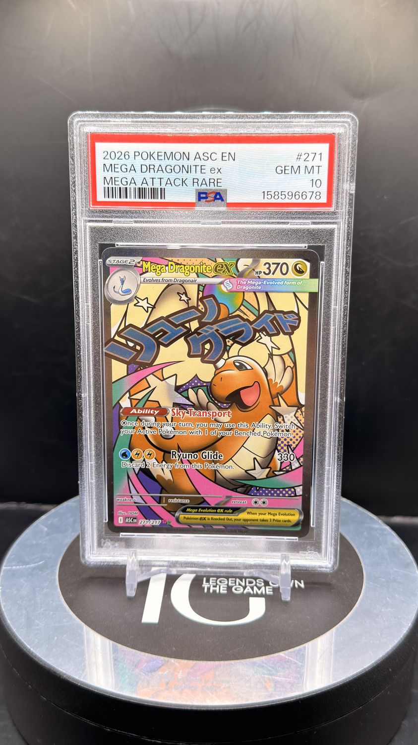 2026 Pokemon ASC En Mega Dragonited ex Mega Attack Rare #271 PSA 10