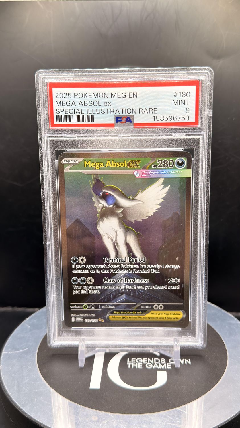 2025 Pokemon Meg En Mega Absol ex Special Illustration Rare #180 PSA 9