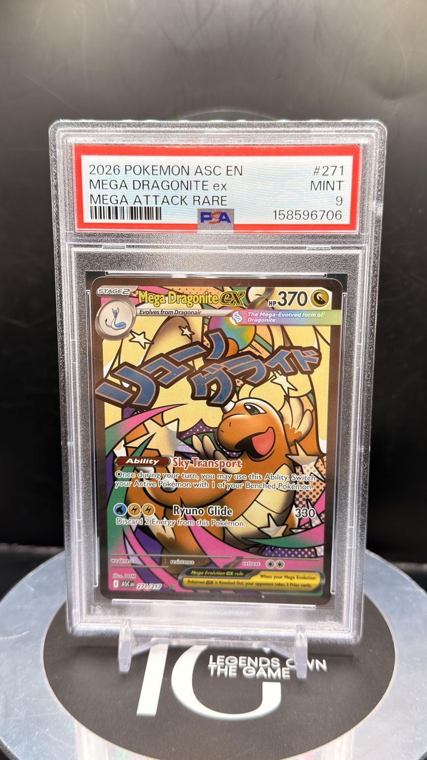 2026 Pokemon ASC En Mega Dragonited ex Mega Attack Rare #271 PSA 9