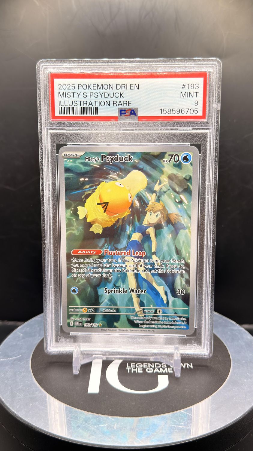 Pokemon 2025 Dri En Misty's Psyduck Illustration Rare #193 PSA 9