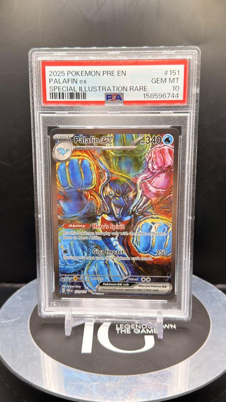 2025 Pokemon Pre En Palafin ex Special Illustration Rare #151 PSA 10