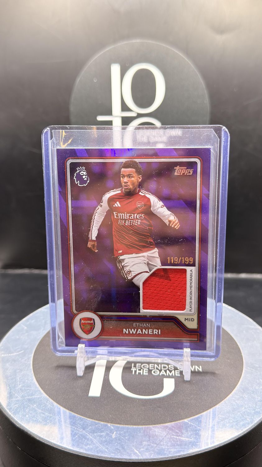 2026 Topps Flagship Player Worn Memorabilia Ethan Nwaneri /199