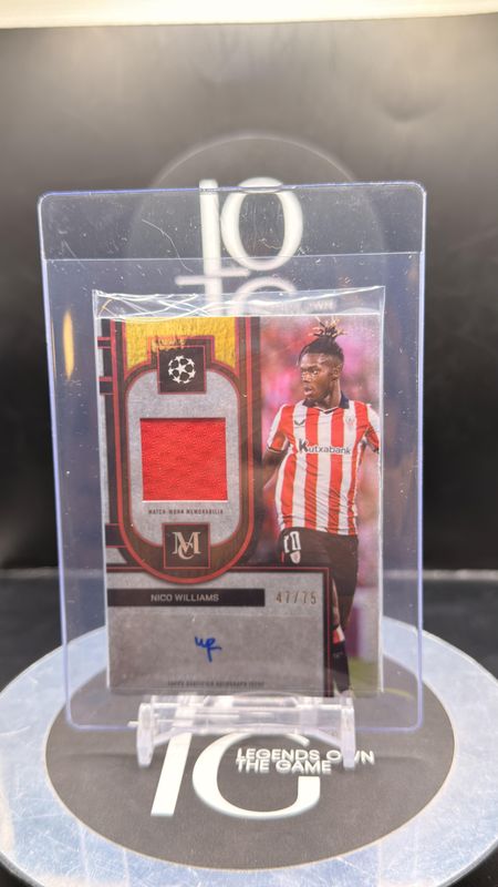 2026 Topps Museum Collection Match-Worn Memorabilia Museum Nico Williams Auto /75