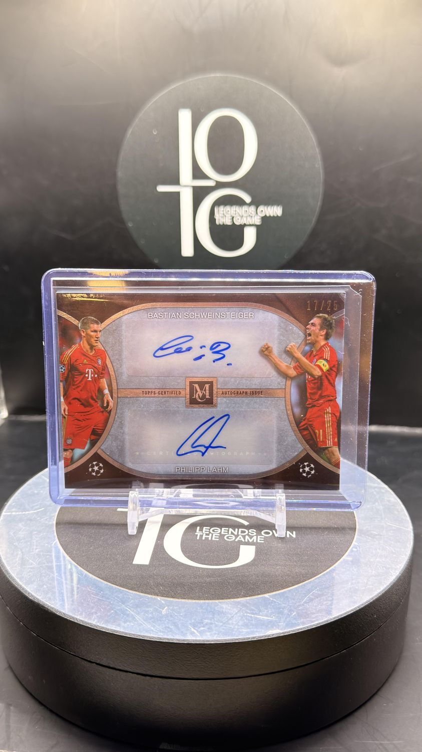 2026 Topps Museum Collection Archival Dual Autos Schweinsteiger &amp; Lahm /25