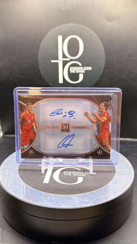 2026 Topps Museum Collection Archival Dual Autos Schweinsteiger &amp; Lahm /25