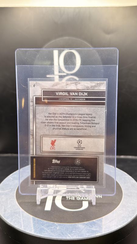 2026 Topps Museum Collection Virgil Van Dijk /50