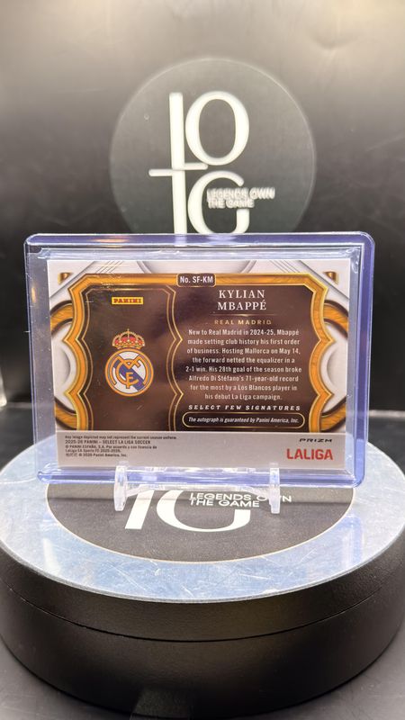 2026 Panini Select Few Signatures Kylian Mbappe Auto