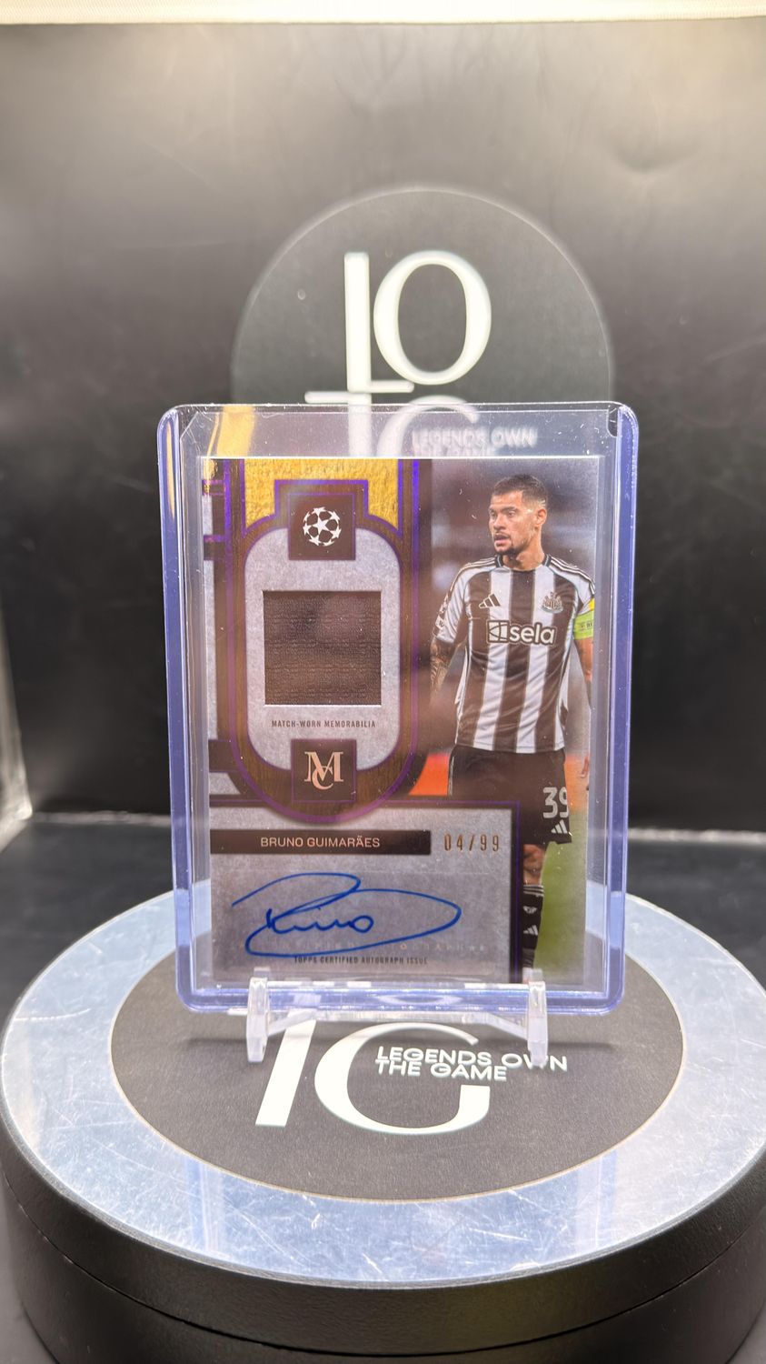 2026 Topps Match-Worn Memorabilia Bruno Guimaraes Auto /99
