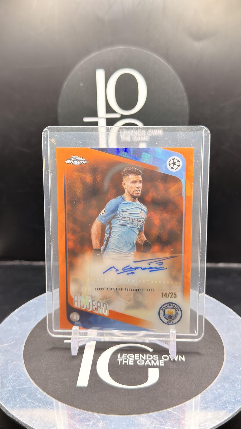 2026 Topps Chrome Sapphire Sergio Aguero Auto /25