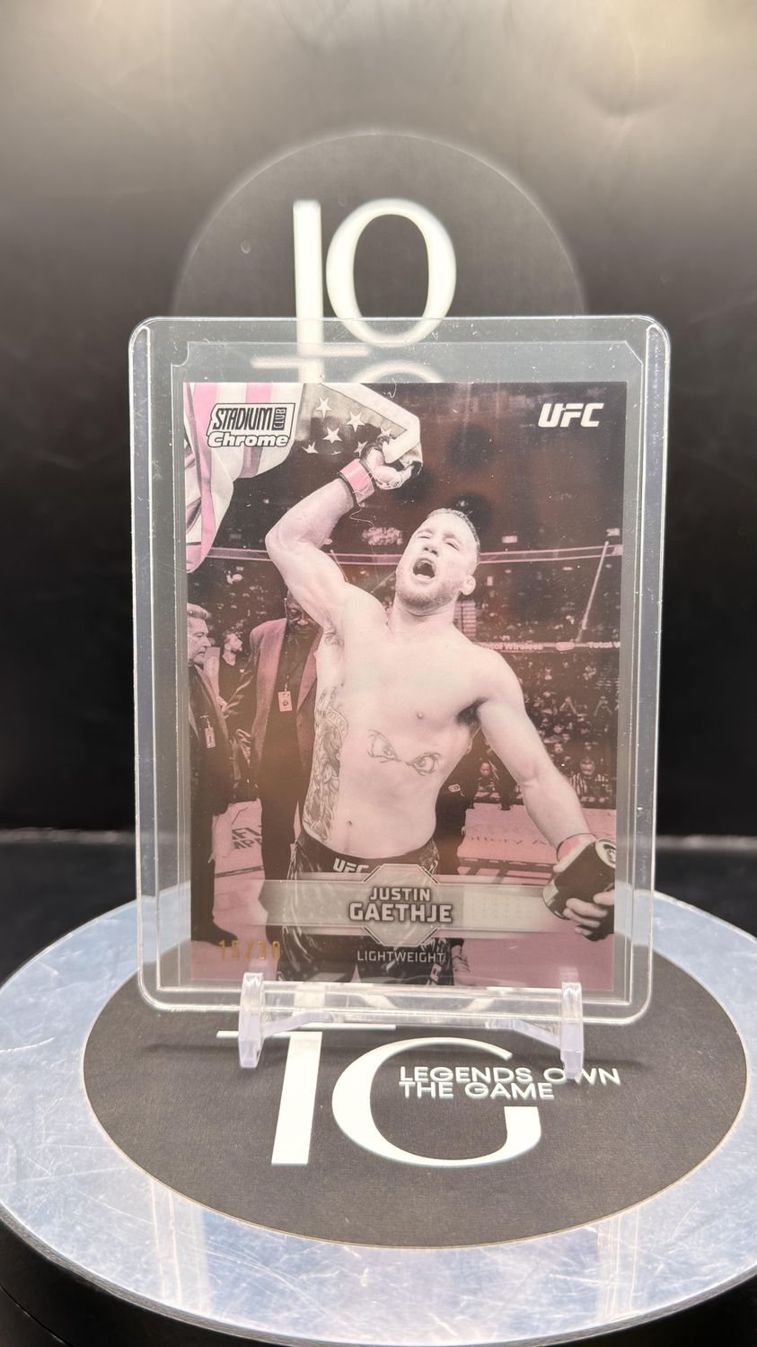 2026 Topps UFC Stadium Club Justin Gaethje /30