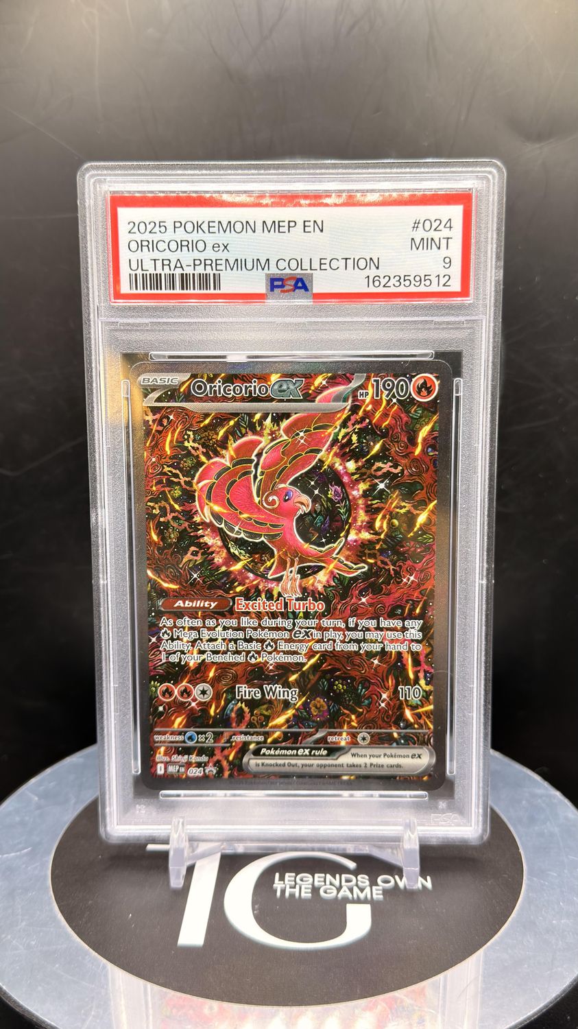 2025 Pokemon Mep En Oricorio ex Ultra - Premium Collection #024 PSA 9