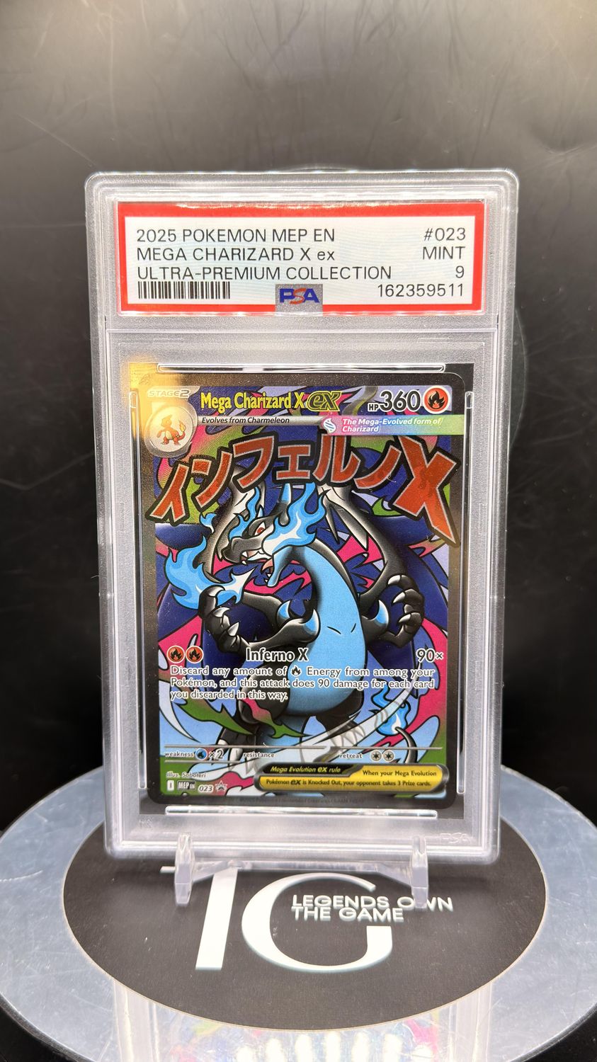 2025 Pokemon Mep En Mega Charizard X ex Ultra-Premium Collection #023 PSA 9