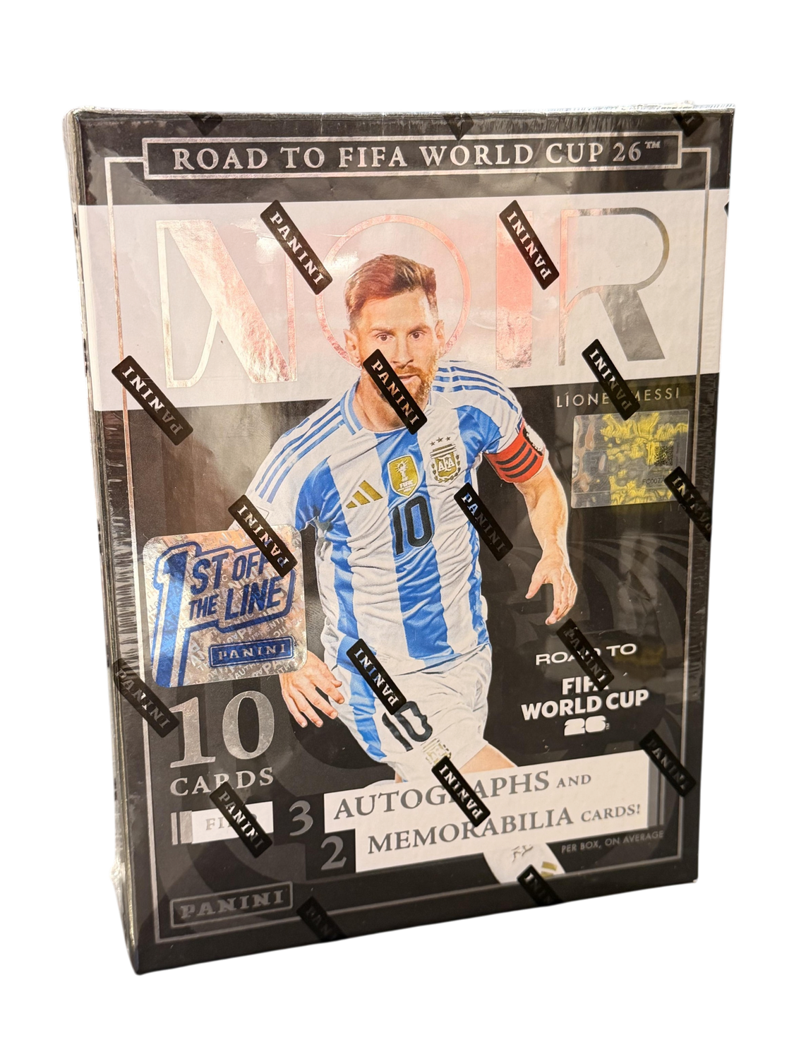 2025-26 Panini Noir Road to FIFA World Cup Soccer Hobby Box 1st Off The Line (FOTL)