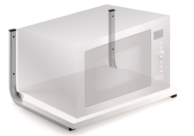 Gerätehalter Silberfarbig für Mikrowelle, TV etc.