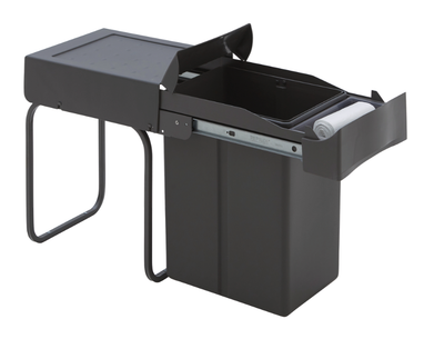 WESCO® Einbauabfallsammler 30DT mit Ablageschale, oriongrau