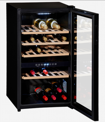 Wolkenstein WTS49DW Weintemperierschrank Artikelnummer: 21616 Klimaklasse SN~ST (Umgebungstemperatur 10-38°C), Energieeffizienzklasse G, Fassungsvermögen 49, Nutzinhalt 116 Liter.
