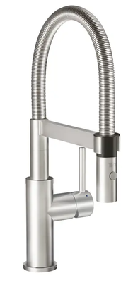 Villeroy &amp; Boch Steel Expert Compact Edelstahl massiv versch. Farben Festauslauf Schwenkbereich: 360° Durchfluss Laminarstrahl: 5,4 l/min - Brausestrahl: 4,8 l/min Handbrause mit zwei Strahlfunktionen