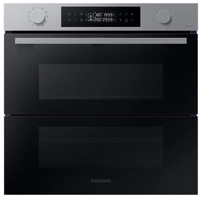 Samsung NV7B4550VDS/U1 Dual Cook Flex Pyrolyse Backofen Edelstahl - Serie 4 11 Backofenfunktionen + 40 Automatikprogramme Dual Cook Flex: Ein Ofen. Zwei Garräume. Pyrolytische Selbstreinigung