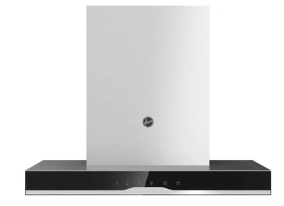 Hoover HTS6CBK5XWIFI Wandhaube 60 cm Edelstahl/Schwarzglas Breite 60cm EEK:A hOn App Steuerung mittels App Luftleistung: 595 m³/h, 60 dB(A)