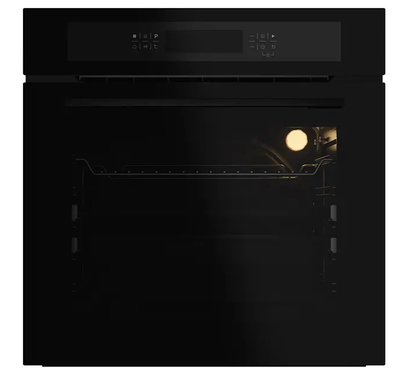 Silverline S5 BO650TS Backofen Schwarz 14 Funktionen Soft Open/Close Katalyse-Selbstreinigung incl. Teleskopauszug und Kerntemperaturfühler