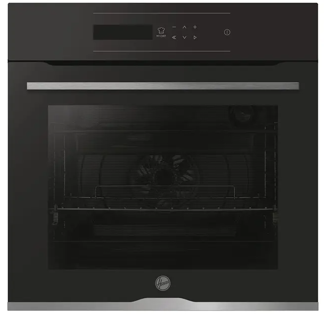 Hoover HOC5S0978INPWF Pyrolyse Backofen Schwarz 10 Backofenfunktionen My Chef Master Bake Pyrolyse incl. 1 Fach Teleskopauszug EEK:A+