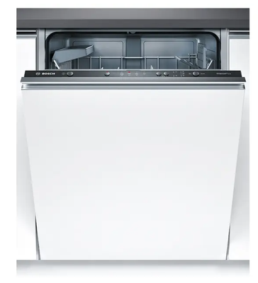Bosch SMV41D10EU Vollintegrierter Einbaugeschirrspüler EEK:E, Wasserverbrauch (l): 10 / Betriebsgeräusch (dB): 48 4 Programme + 1 Sonderfunktionen, 12 Maßgedecke InfoLight,DossierAssistent