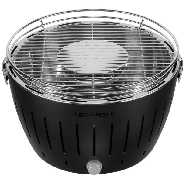 LotusGrill G34 U Anthrazit 32cm Durchmesser max.250g Holzkohle Grillen ohne Rauch!!!!