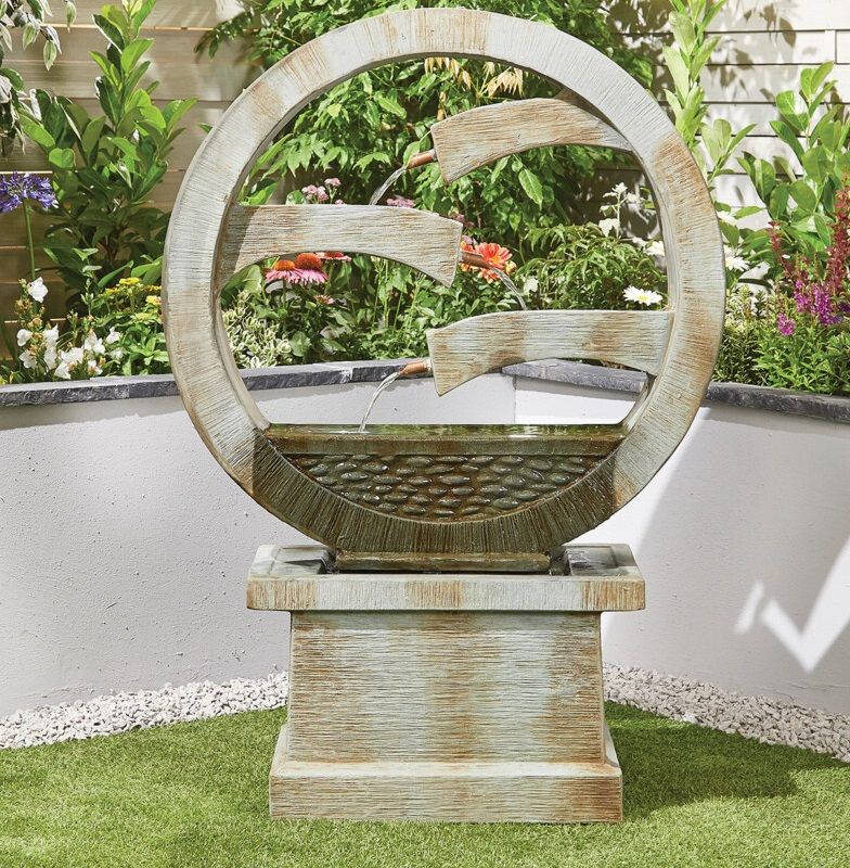 Kelkay Easy Fountain Tranquil Spills Mains Plugin Powered Garden Water Feature