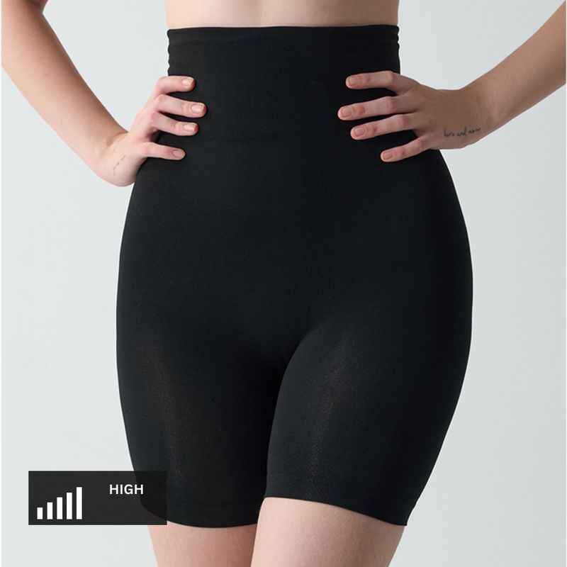 Mid Thigh Sculpting Shorts - Black