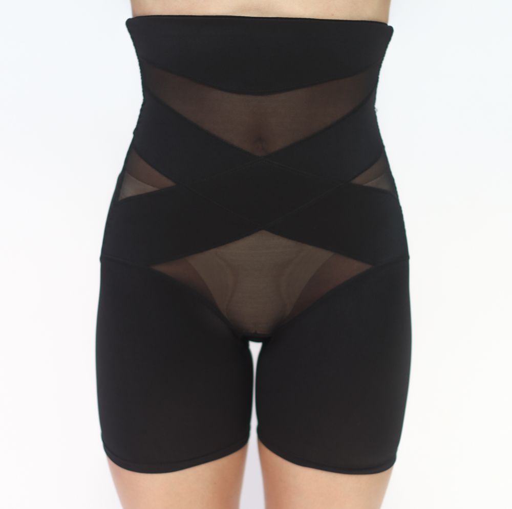 Scuplting Cross Body High Shorts - Black
