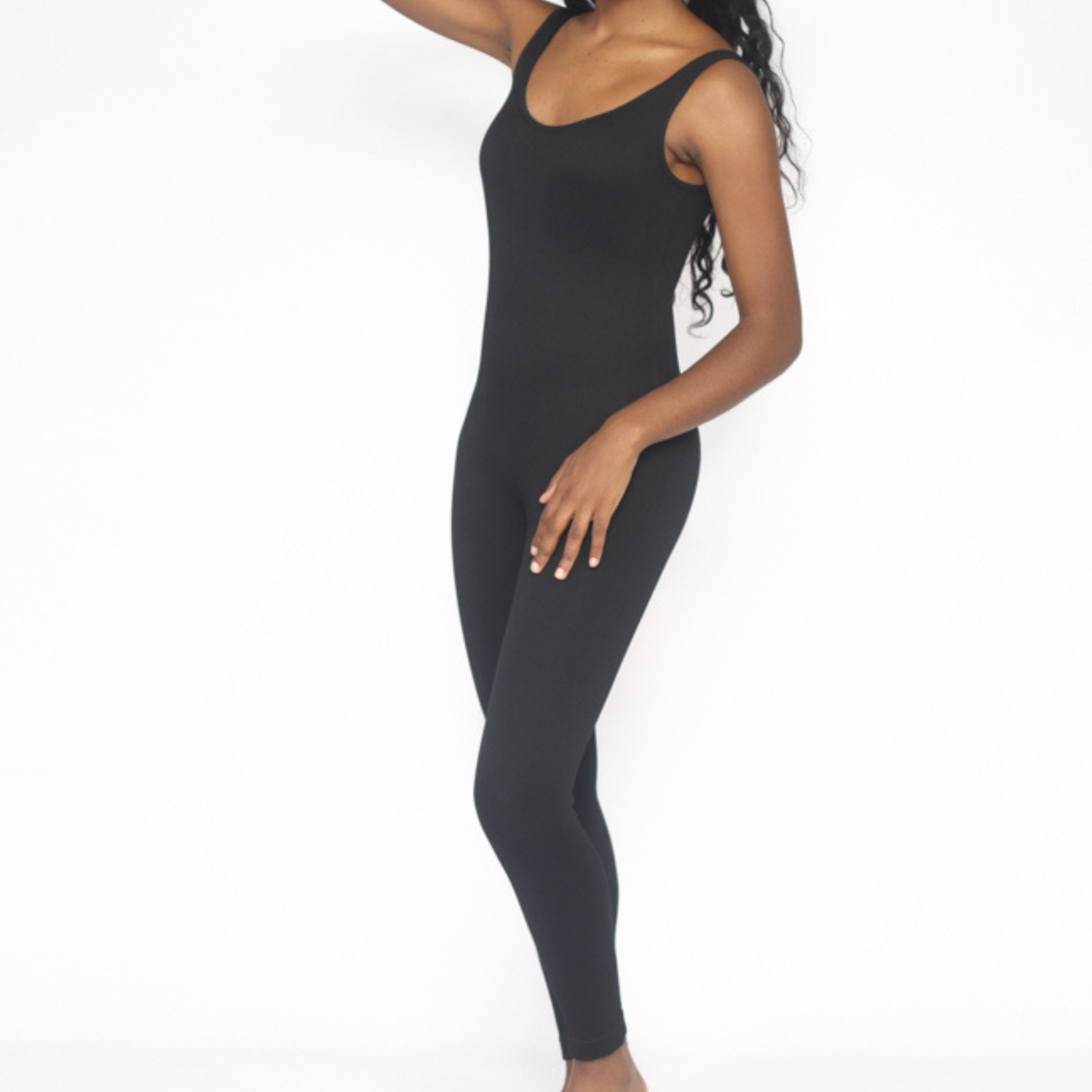 Seamless Full Length Jumpsuit - Black