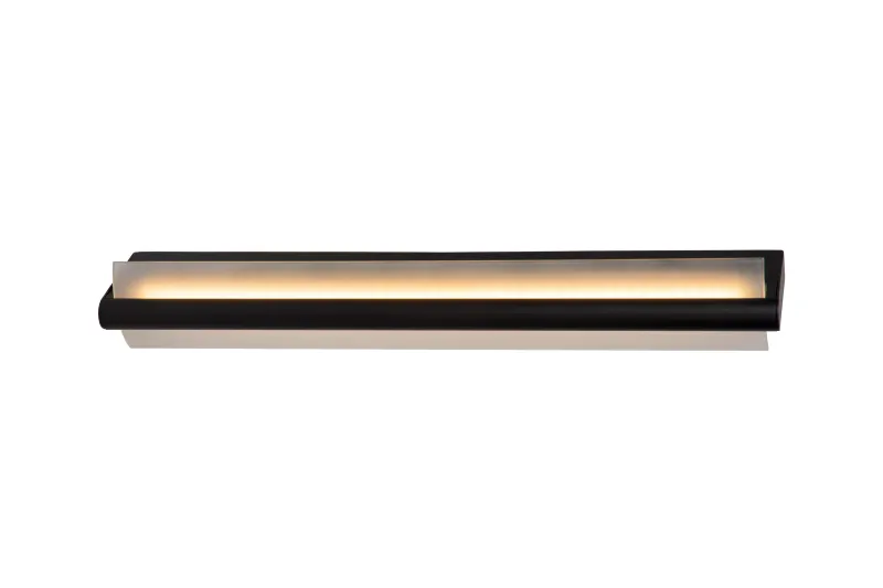 WANDA Wandleuchte Badezimmer IP44, 19W LED, 3000K, 800lm, Schwarz