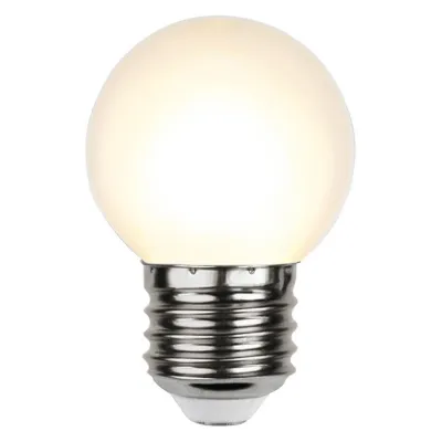 LED-Lampe E27 / G45 für Lichterketten Bruchfest 1W, 2700K Warmweiß, 15lm