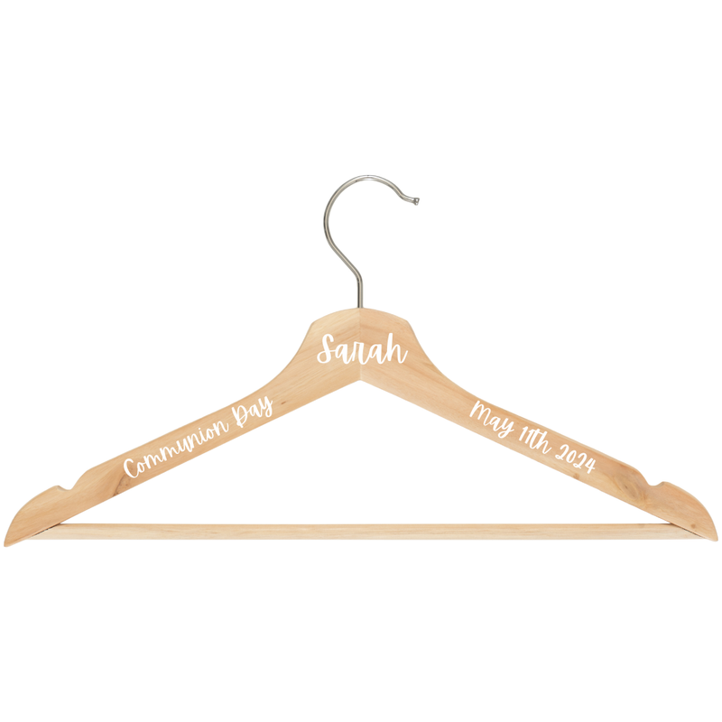 Clothes Hanger Decals - Name, role/occasion &amp; date