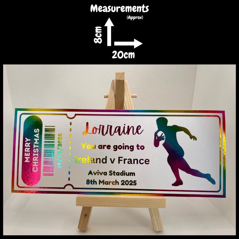 Personalised Ticket - Sports Event